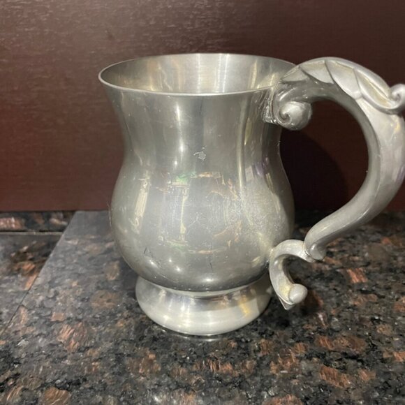VINTAGE ENGLISH PEWTER MUG MADE IN ENGLAND - Picture 14 of 15